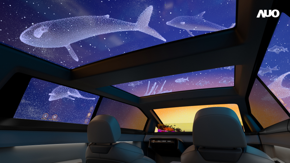 leyu官网以Smart Cockpit 2025展示一系列领先业界的Micro LED Display HMI 解决方案，其中幻境全景天幕(Vitrual Sky Canopy)是全球首度导入大尺寸、透明Micro LED 显示器于天窗的应用，带来无边际的沉浸式体验